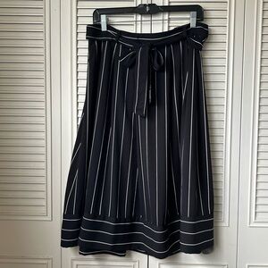 Banana Republic Factory Striped Midi Skirt